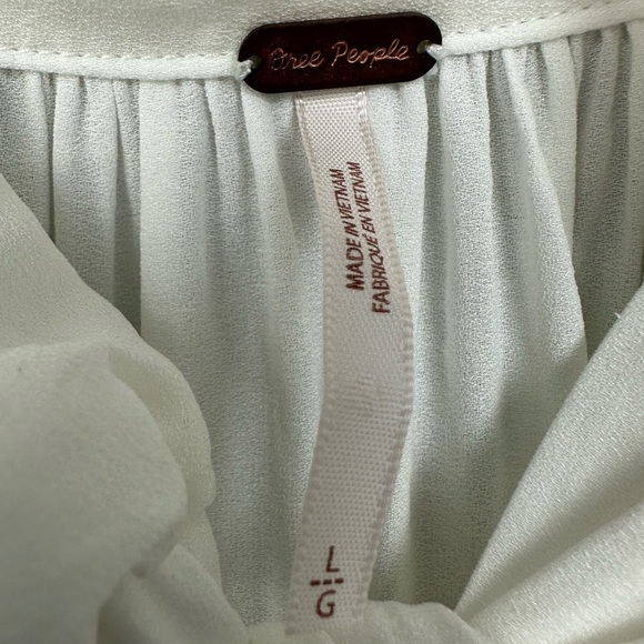 Free people Roam Wild Blouse Sz L - Picture 12 of 13